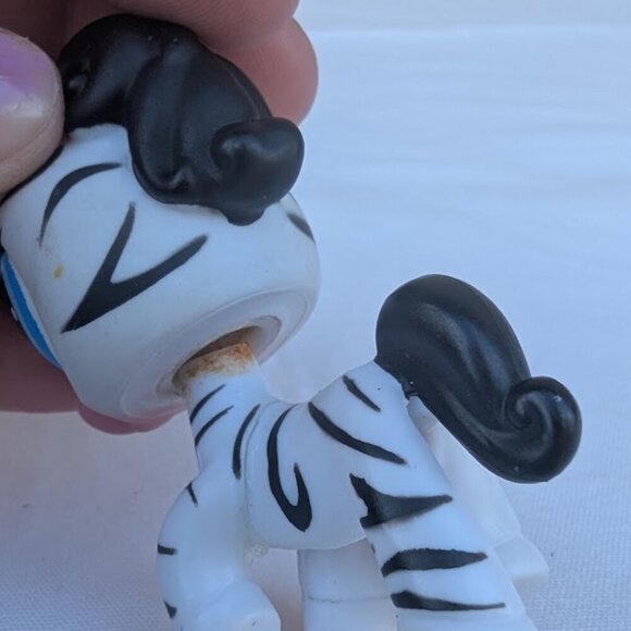 LPS Littlest Pet Shop Zebra #392 Vintage 90's Leopard - Picture 10 of 11